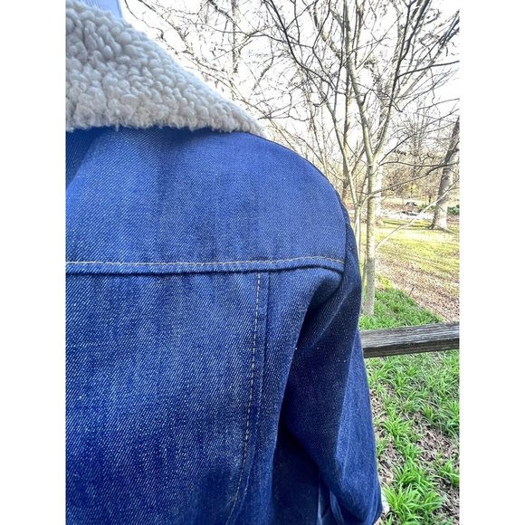 Raritan Denim Jacket with Sherpa Lining Mens 38 - Picture 12 of 16